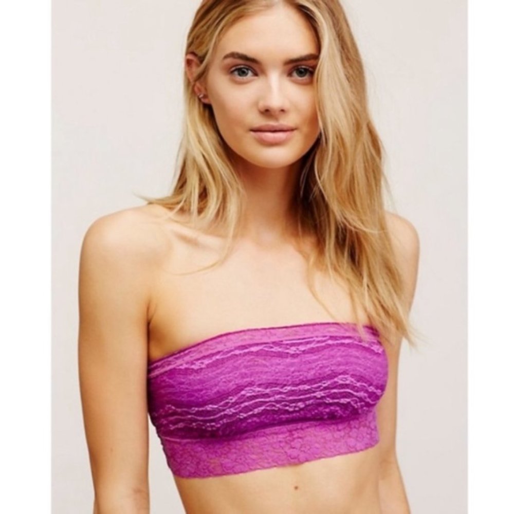 31. 🆕  Free People Lace Trim Bandeau Bralette